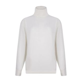 P.A.R.O.S.H. Lime 25 High Neck Truien - Dames - Coltruien - Wit - XS - Truien & Vesten