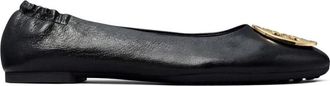 Tory Burch Claire Ballet - Dames - Ballerinas - Zwart - 36 EU - Leer - Schoenen