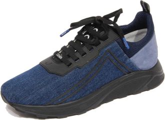 Jacob Cohen Denim/Suede Schoen Spiridon - Heren - Sneakers - Blauw - 40 EU - Denim - Schoenen