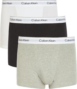 Calvin Klein Icon Stretch-cotton Trunks - set of Three - Multicoloured - S
