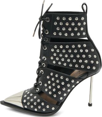 Alexander McQueen Stivaletti con borchie - Nero