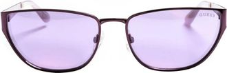 Guess Rechthoekige metalen zonnebril - Dames - Zonnebrillen - Paars - ONE Size - Accessoires