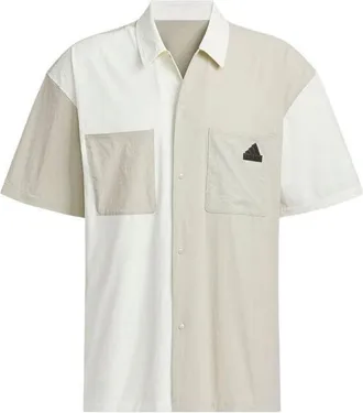 adidas Casual Shirt Asia Sizing Beige White JI9814