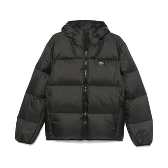 Lacoste Water-Repellent Hooded Puffer Jacket