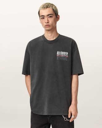 AllSaints Graphene Oversized Graphic T-Shirt