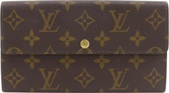 Louis Vuitton Monogram Brown Monogram Long Wallet (Bi-Fold) (Pre-Owned)