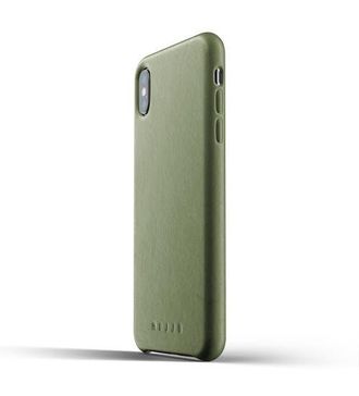 Mujjo Full Leather Case for iPhone XS Max in Olive at Nordstrom