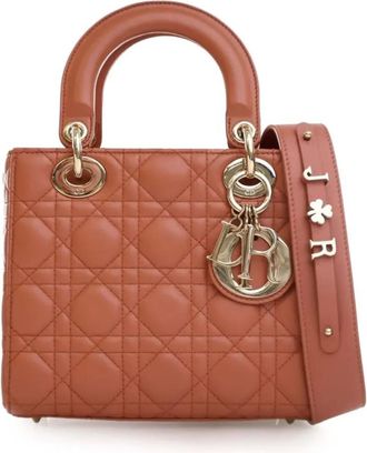 Dior Borsa a tracolla MyABCDior Lady Dior piccola in pelle di agnello con motivo Cannage 2019 - Arancione