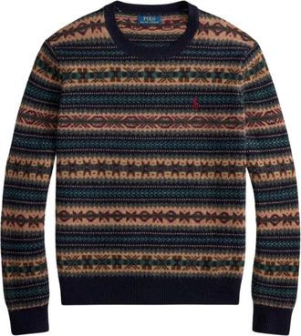 Polo Ralph Lauren Fair Isle Ronde Hals Trui - Heren - Ronde hals truien - Veelkleurig - XL - Wol - Truien & Vesten