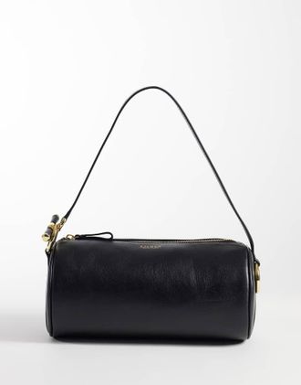 Ralph Lauren Blake borsa da spalla cilindrica nera-Nero