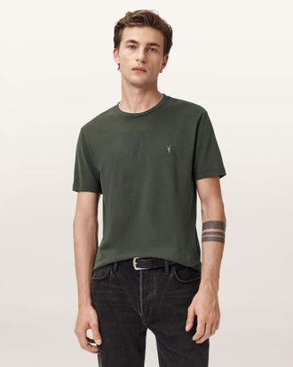 AllSaints Brace Brushed Cotton Crew Neck T-Shirt