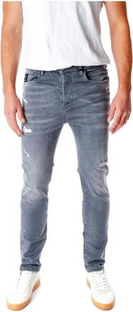 ER Elias Rumelis Relaxed Fit Midwaist Jeans met Distressed Details - Heren - Slim Fit Jeans - Grijs - W30 - Denim - Jeans