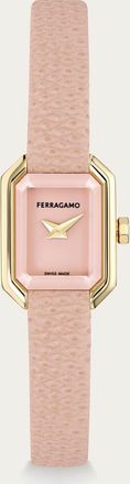Ferragamo Women Ferragamo Crystal Petite watch Pink