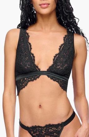 Cosabella Magnolia Tall Tri Bralette in Black at Nordstrom, Size Medium