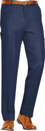 Generic Mens 25 Length Summer Mens Trousers SELF Adjusting Flexible Waist Light Weight Trousers (New Blue, 44)