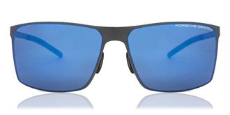 Porsche Design P8667 C Mens Sunglasses Grey Size 64