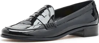 Vince Camuto Clarette Flat Penny Loafer Womens Dress Flat Shoes Black : 5.5 M, Faux Leather