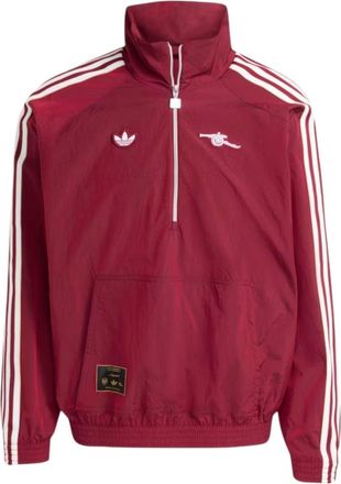 adidas Arsenal Terrace Icon Half-Zip Jacket Team Coll Burgundy JM9399