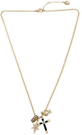 AllSaints Resin Faux Pearl Charm Cluster Pendant Necklace in Gold at Nordstrom Rack