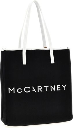 Stella McCartney Bananatex Logo-Print Tote Bag - Black