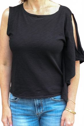 True Grit Womens Hot Nights Top In Black