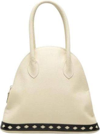 Saint Laurent Pre-owned Vintage Handbag - Dames - Vintage Handtas - Beige - ONE Size - Leer - Vintage