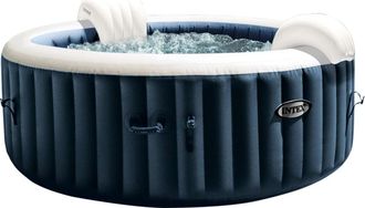 Intex Jacuzzi Hinchable Redondo Azul Marino - 4 Plazas - 196 X 71 Cm - Intex