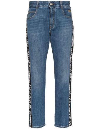 Stella McCartney All Together Now straight-leg jeans - women - Spandex/Elastane/Cotton - 28 - Blue