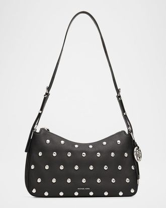Michael Kors Nolita Studded Leather Shoulder Bag