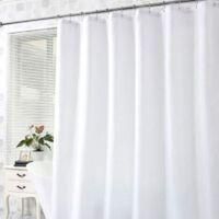 OEM Cortina De Ducha Antimoho, De Poli&eacute;ster Grueso, 180 X 180 Cm, Impermeable, Con Ojales Y Ganchos, Blanca - Crezuo