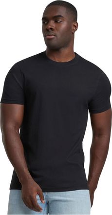Urban Classics Heren Basic T-shirt (Set van 3) (Zwart/Wit/Grijs)