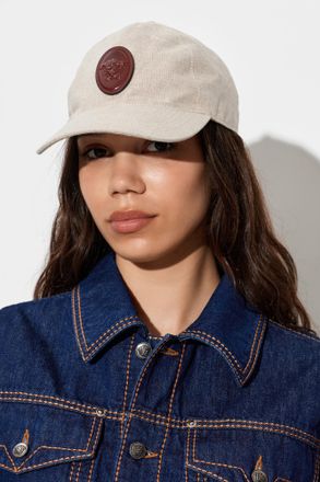 Versace Baseball Cap, Unisex, Beige