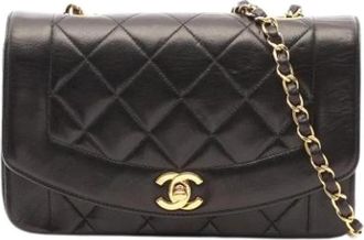 Chanel Pre-owned Vintage Schoudertas - Dames - Vintage Schoudertas - Zwart - ONE Size - Leer - Vintage