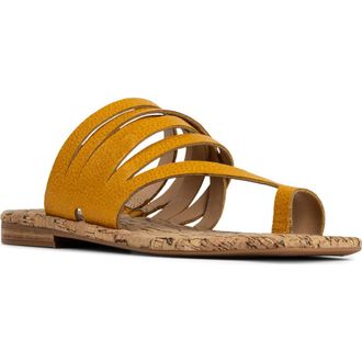 Donald J Pliner Hazie Toe Loop Sandal in Sungold at Nordstrom, Size 9.5