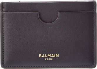 Balmain Logo Leather Card Case