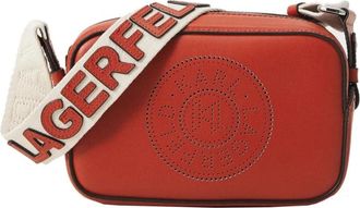 Karl Lagerfeld Crossbodytassen - Dames - Schoudertassen - Rood - ONE Size - Leer - Tassen