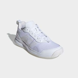 adidas Tennisschuh ADIDAS PERFORMANCE AVAFLASH, Damen, Gr. 38,5, cloud wei&szlig;, ftwr wei&szlig;, zero metallic, Synthetik, Textil, Schuhe Tennisschuh