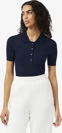 Lacoste Trui met hemdskraag en korte mouwen