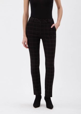 UP Cardiff Full Length Slim Pant In Black/grey Cardiff Plaid
