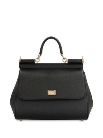 Dolce & Gabbana Black Sicily Satchel