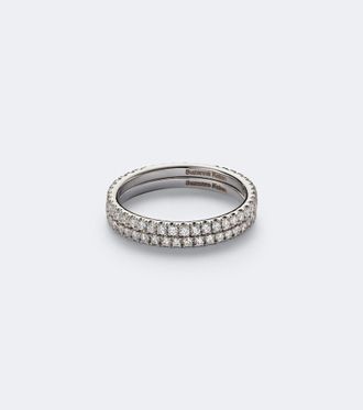 Suzanne Kalan Midi 18kt white gold tech ring jackets with diamonds