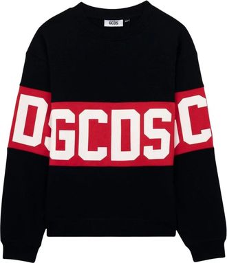 GCDS Felpa girocollo Band Logo - - Sweatshirts & Hoodies - Uomo - Nero - XS