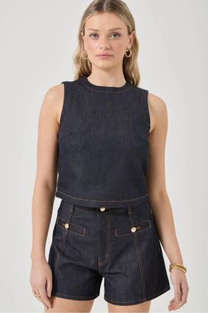 Rolla's Shell Sleeveless Top In Blue Smoke