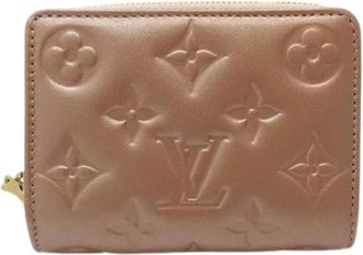 Louis Vuitton Pre-owned Bi-fold Portemonnee - Dames - Vintage Accessoires - Bruin - ONE Size - Leer - Vintage