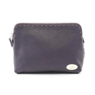 Fendi Pre-owned Vintage Clutch - Dames - Pre-owned - Paars - Maat: ONE Size Leer