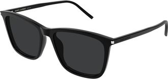 Saint Laurent SL 851 Zonnebril - unisex - Zonnebrillen - Zwart - 56 MM - Nylon - Accessoires