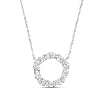 Diana M. Jewels Lab Grown Diamond 14k WG OVAL AND EMERALD 1.56 CTS OVALS AND 1.52 CTS EMERALDS