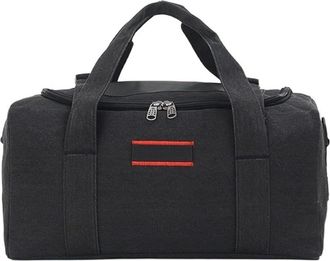 Generic Compatible For 40L Travel Duffel Handbag Large Capacity Short-Haul Luggage Bag Foldable Outdoor Moving Trip Pack(Black S)