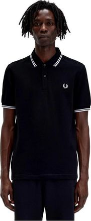 Fred Perry Klassiek poloshirt - Heren - Polos - Zwart - 2XL - Tops