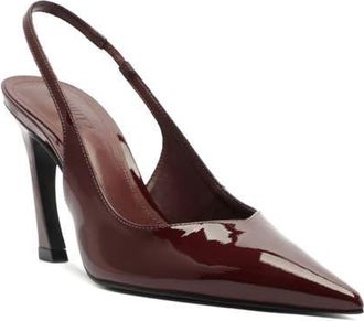 Schutz Lexi Slingback Pointed Toe Pump in Vino at Nordstrom, Size 7.5